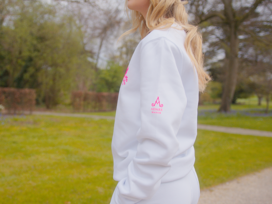 Adare Manor X Begley &amp; Bowie Ladies White Sweatshirt