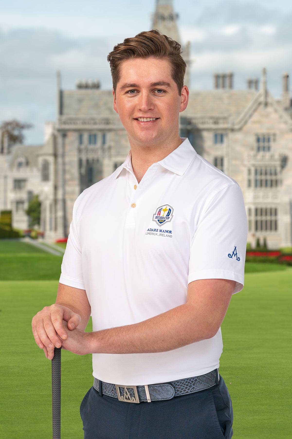 Ryder Cup 2027 White Solid Polo