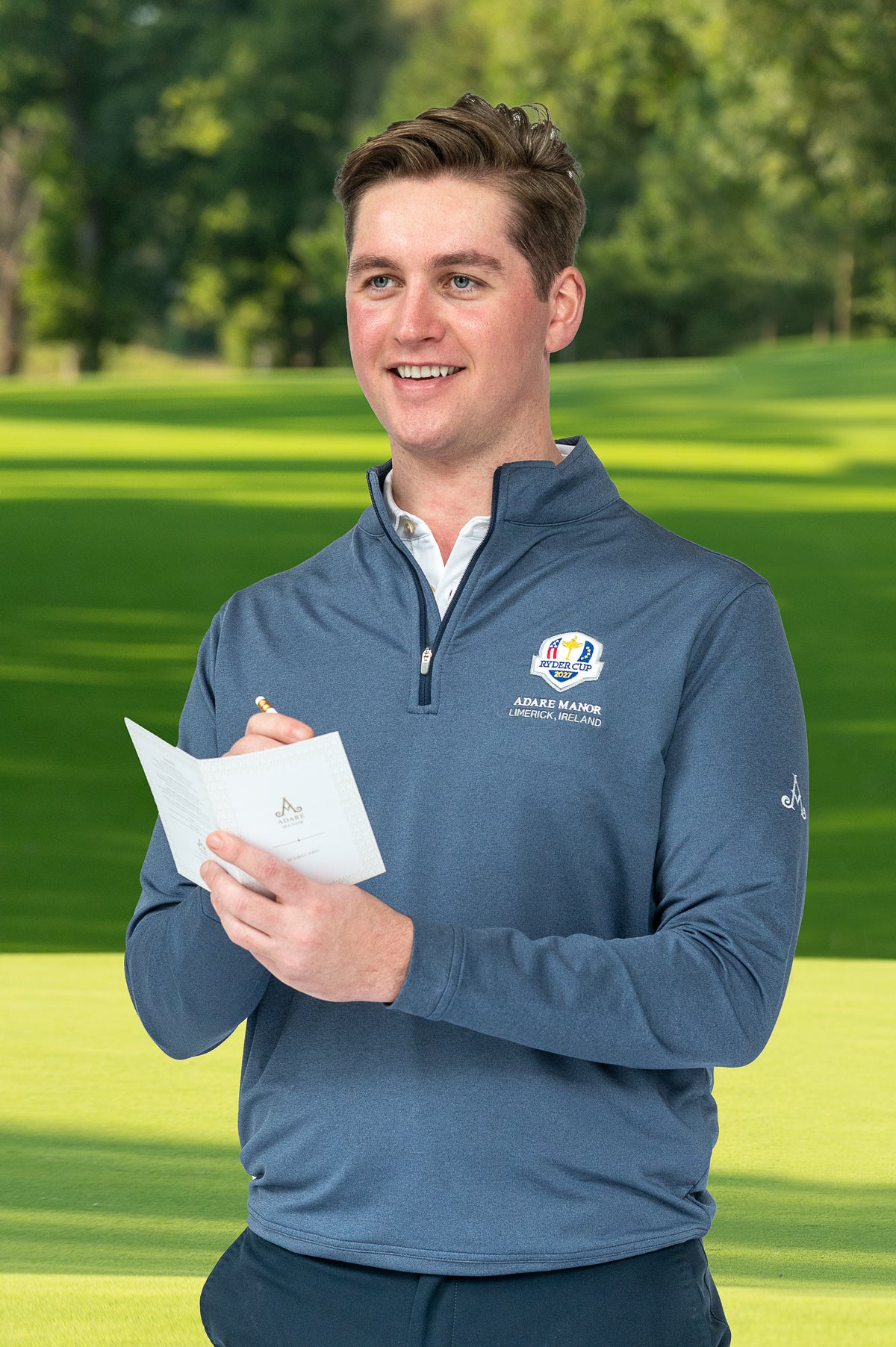 Ryder Cup Navy 1/4 Zip Pullover