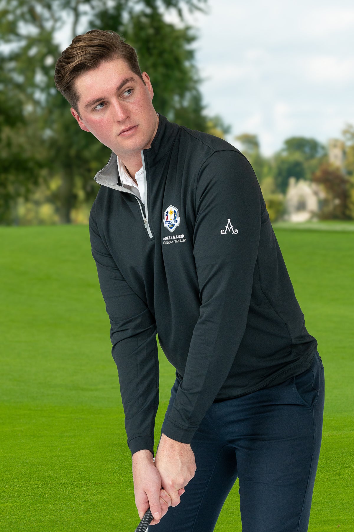 Ryder Cup Black 1/4 Zip Pullover