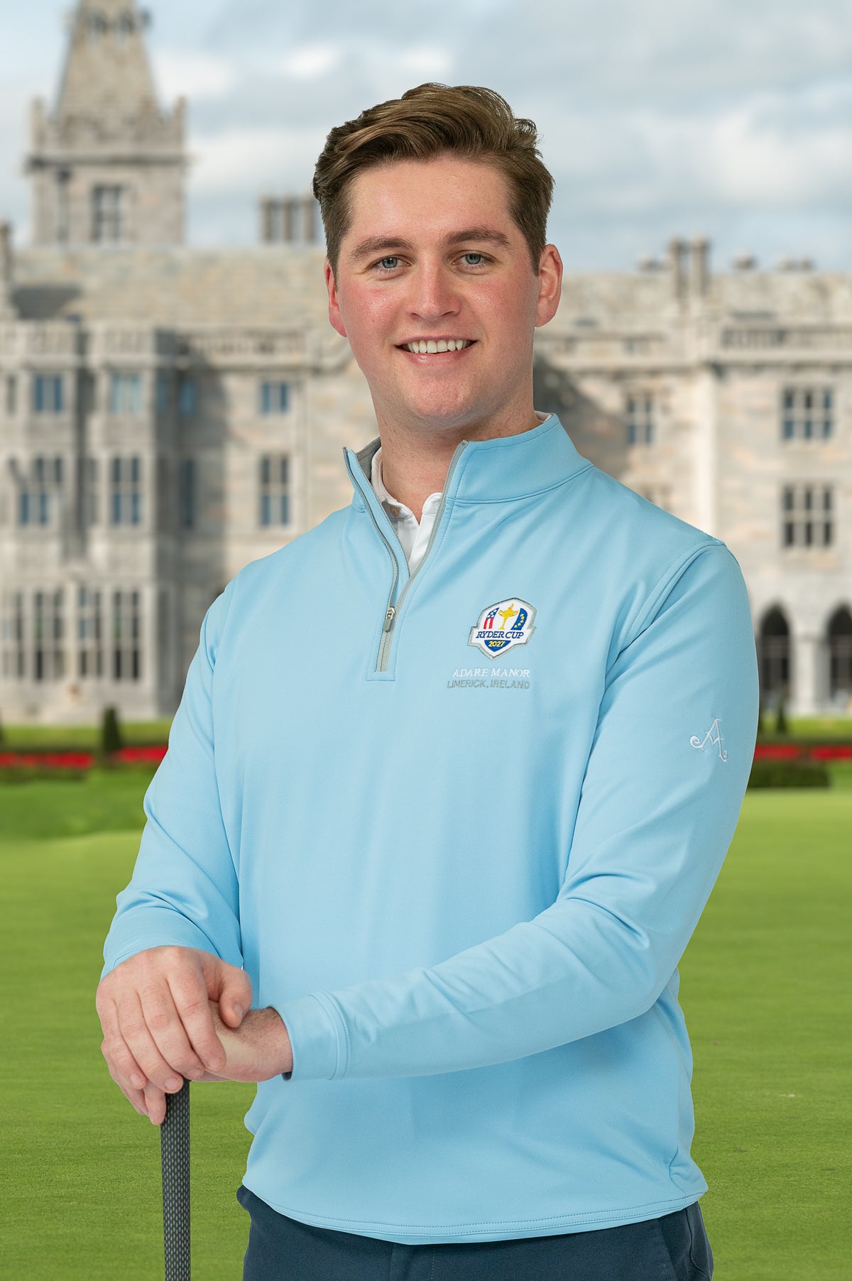 Ryder Cup 2027 Blue 1/4 Zip Pullover