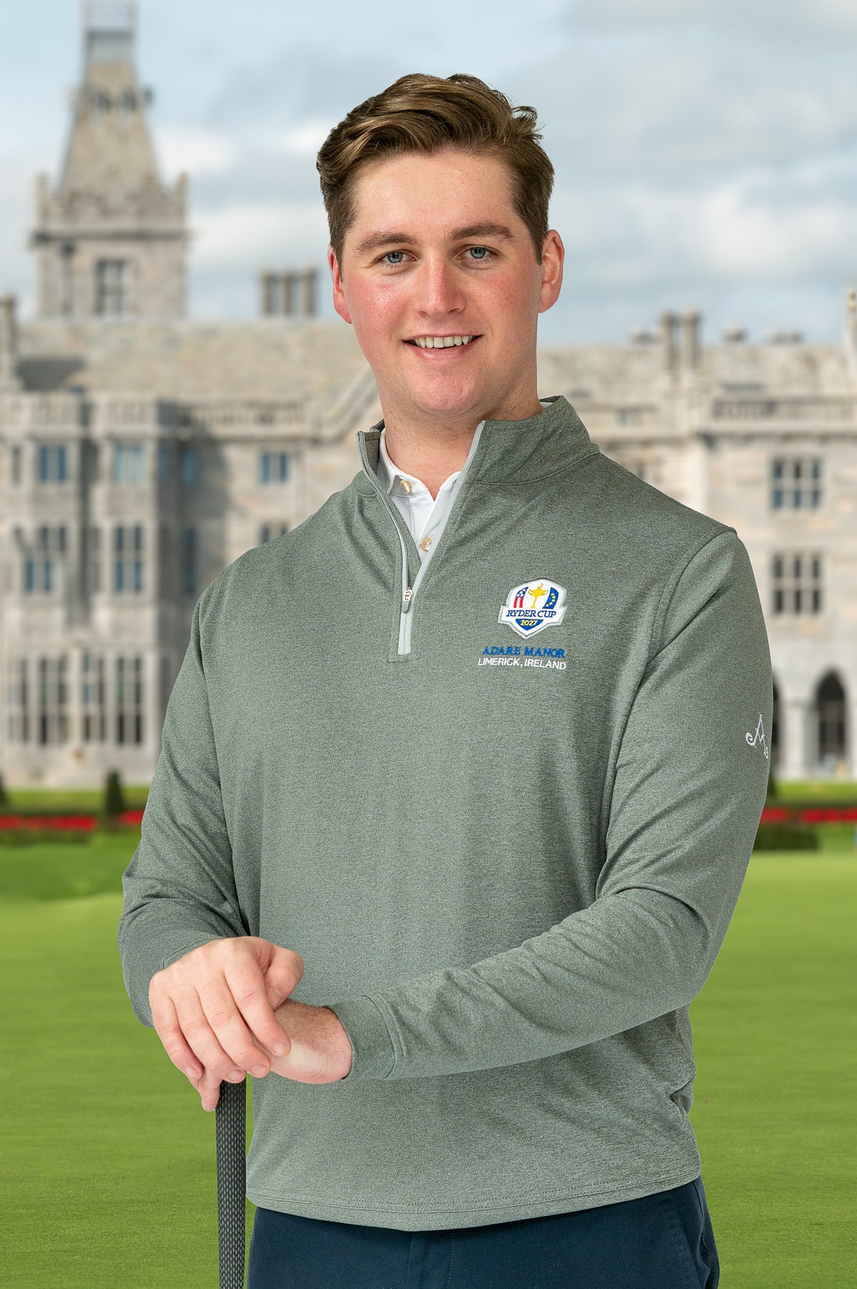 Ryder Cup Grey 1/4 Zip Pullover