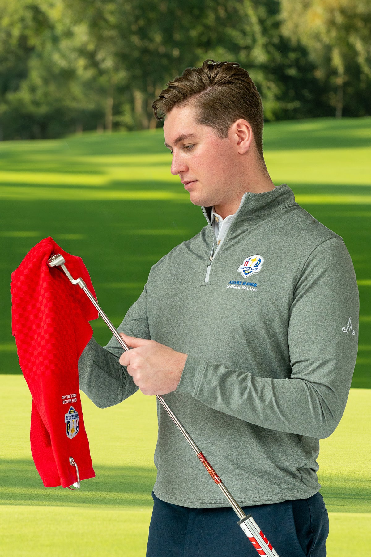 Ryder Cup Grey 1/4 Zip Pullover