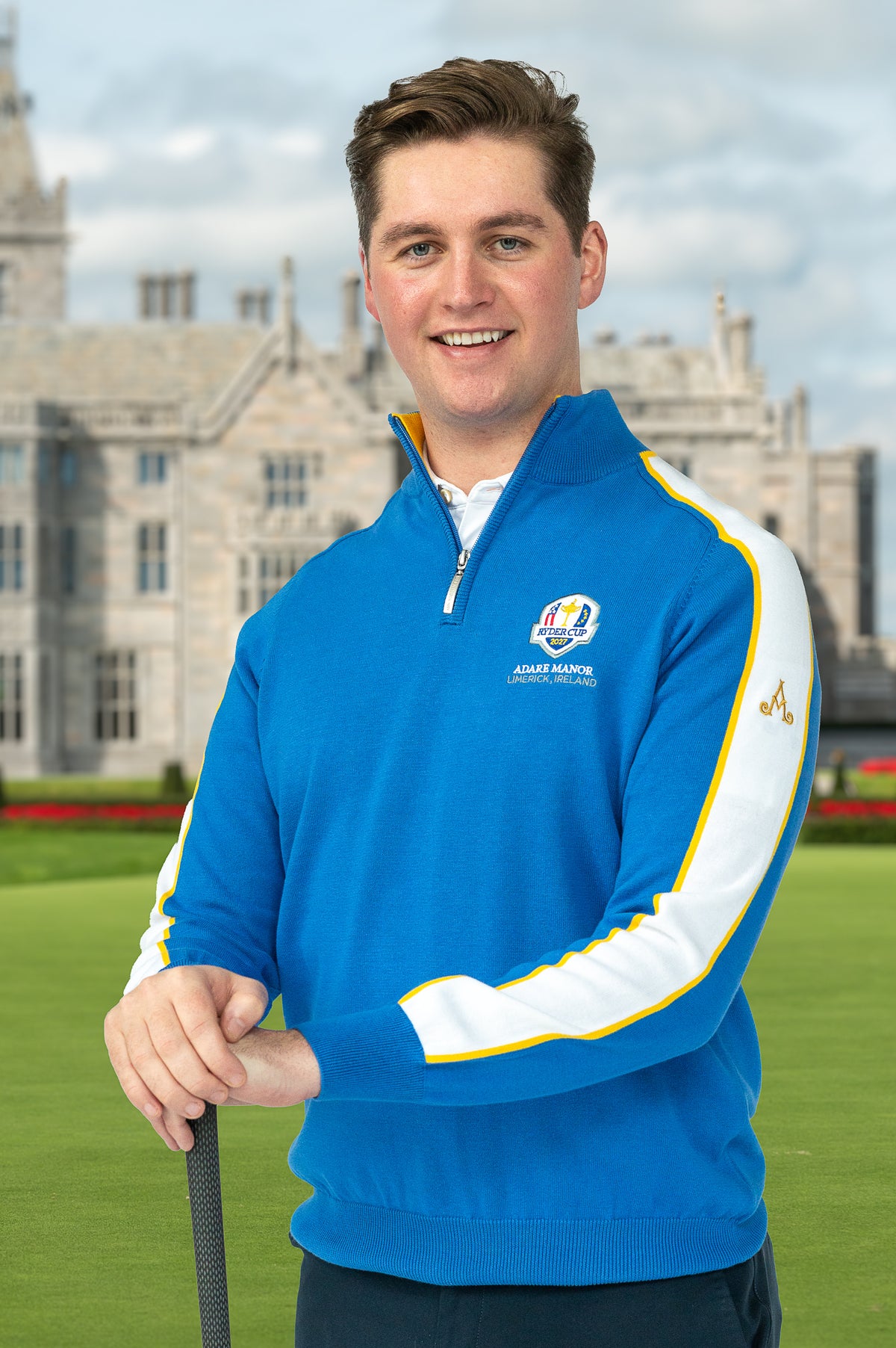 Adare Manor Bespoke ¼ Zip Sweater - Ryder Cup Team Europe