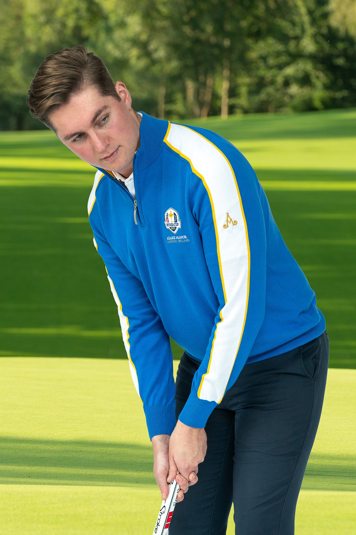 Adare Manor Bespoke ¼ Zip Sweater - Ryder Cup Team Europe