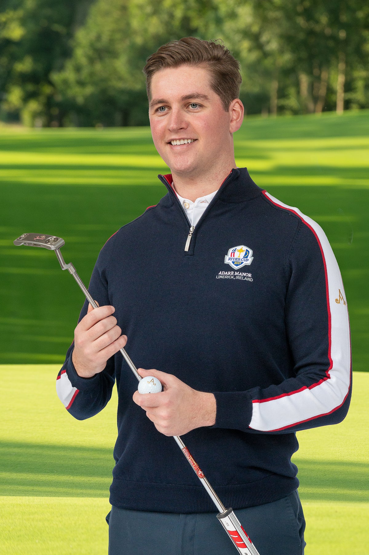 Adare Manor Bespoke ¼ Zip Sweater - Ryder Cup Team USA