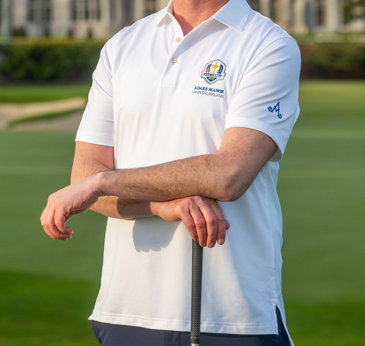 Ryder Cup 2027 White Solid Polo
