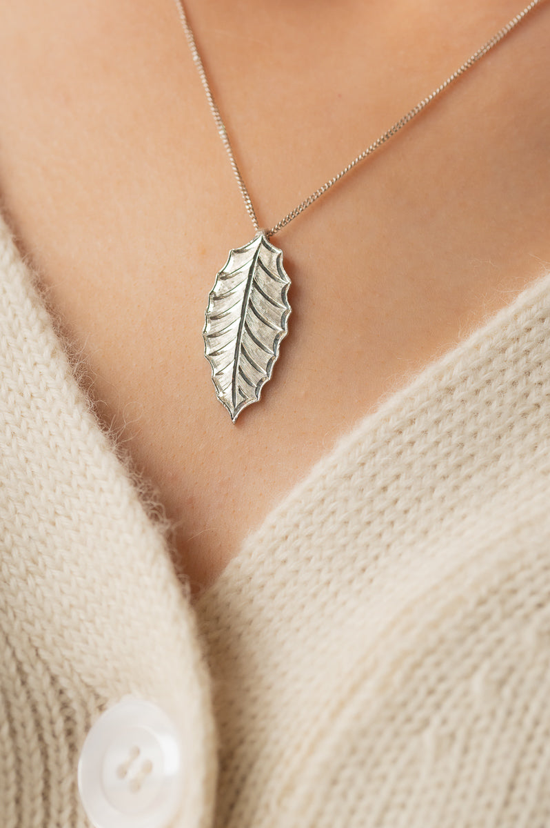 Soul Engraver-  Holly Silver Pendant