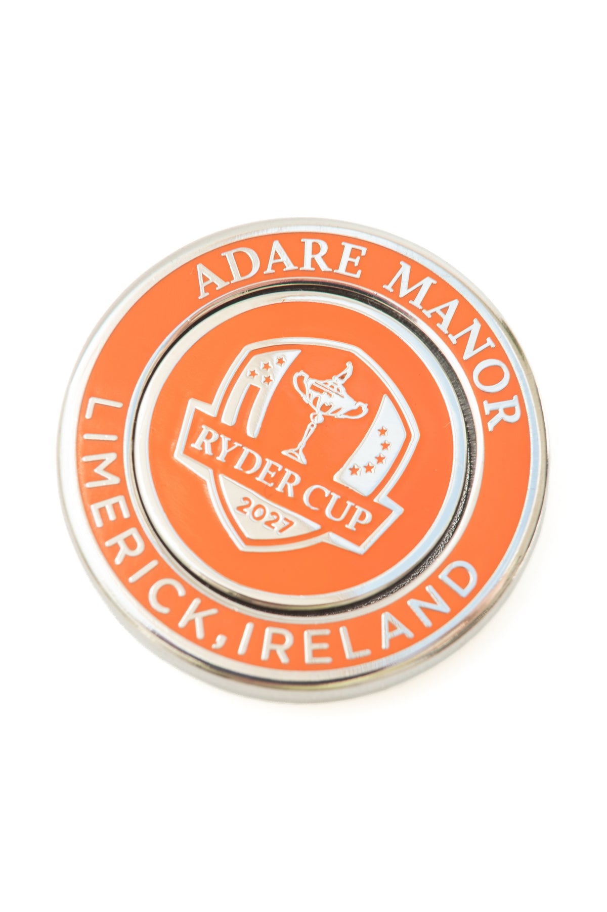 Adare Manor Ryder Cup 2027 - Ball Marker Orange