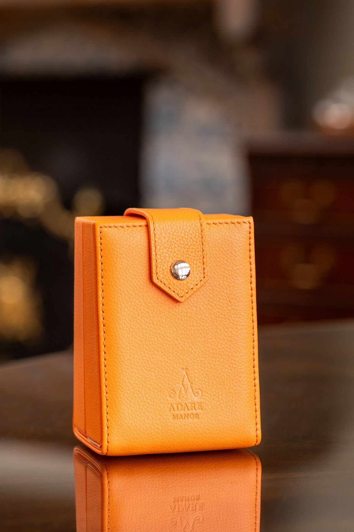 Adare Manor Bespoke Travel Jewellery Case- Orange