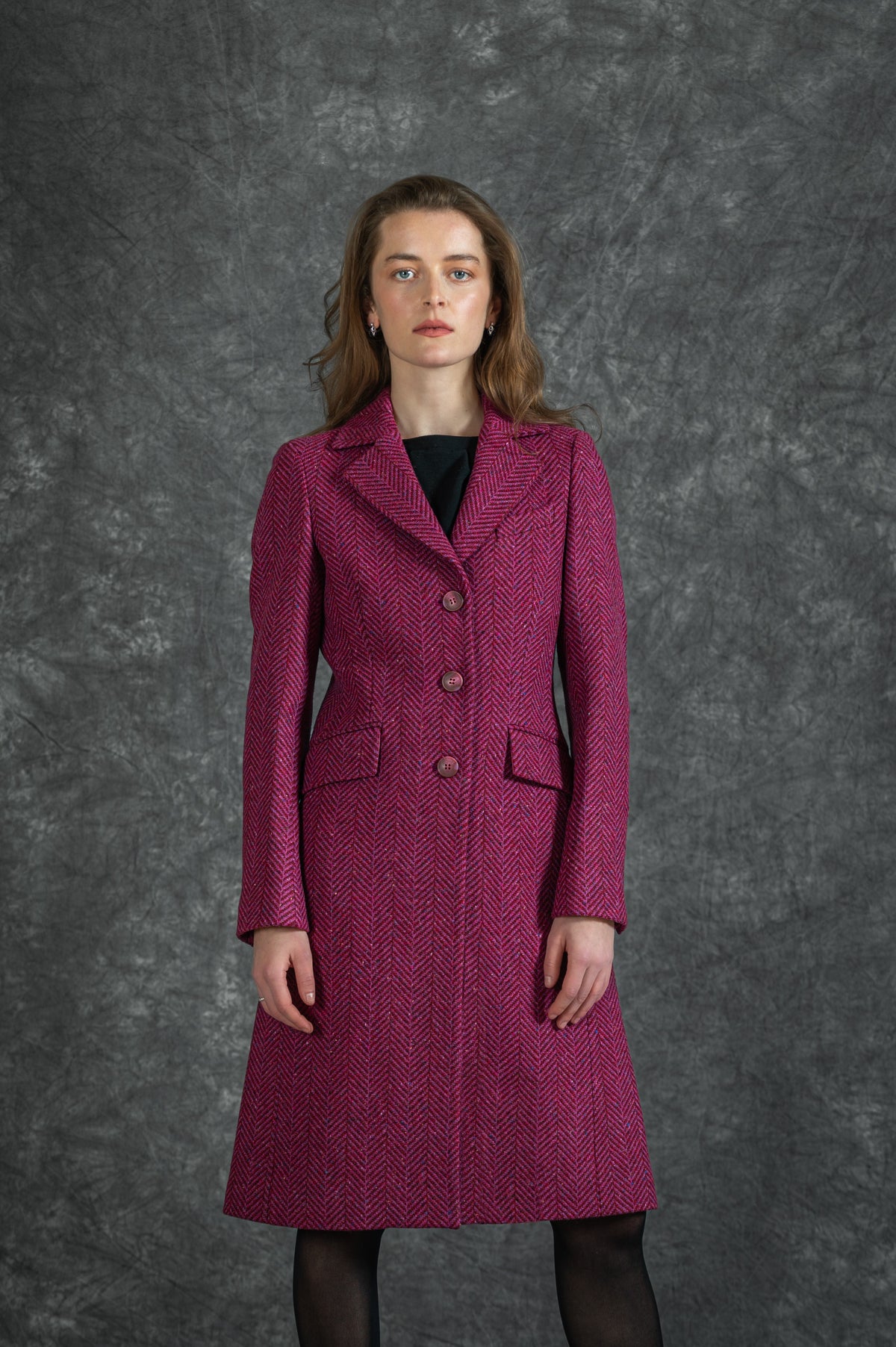 Jack Murphy x Adare Manor - The Deirdre Tweed Coat - Wild Burren Rose
