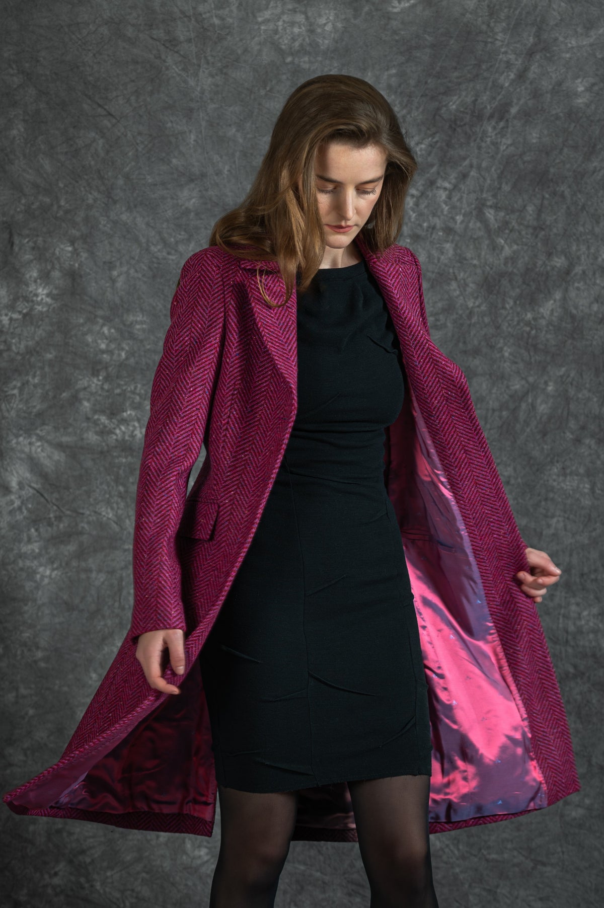 Jack Murphy x Adare Manor - The Deirdre Tweed Coat - Wild Burren Rose
