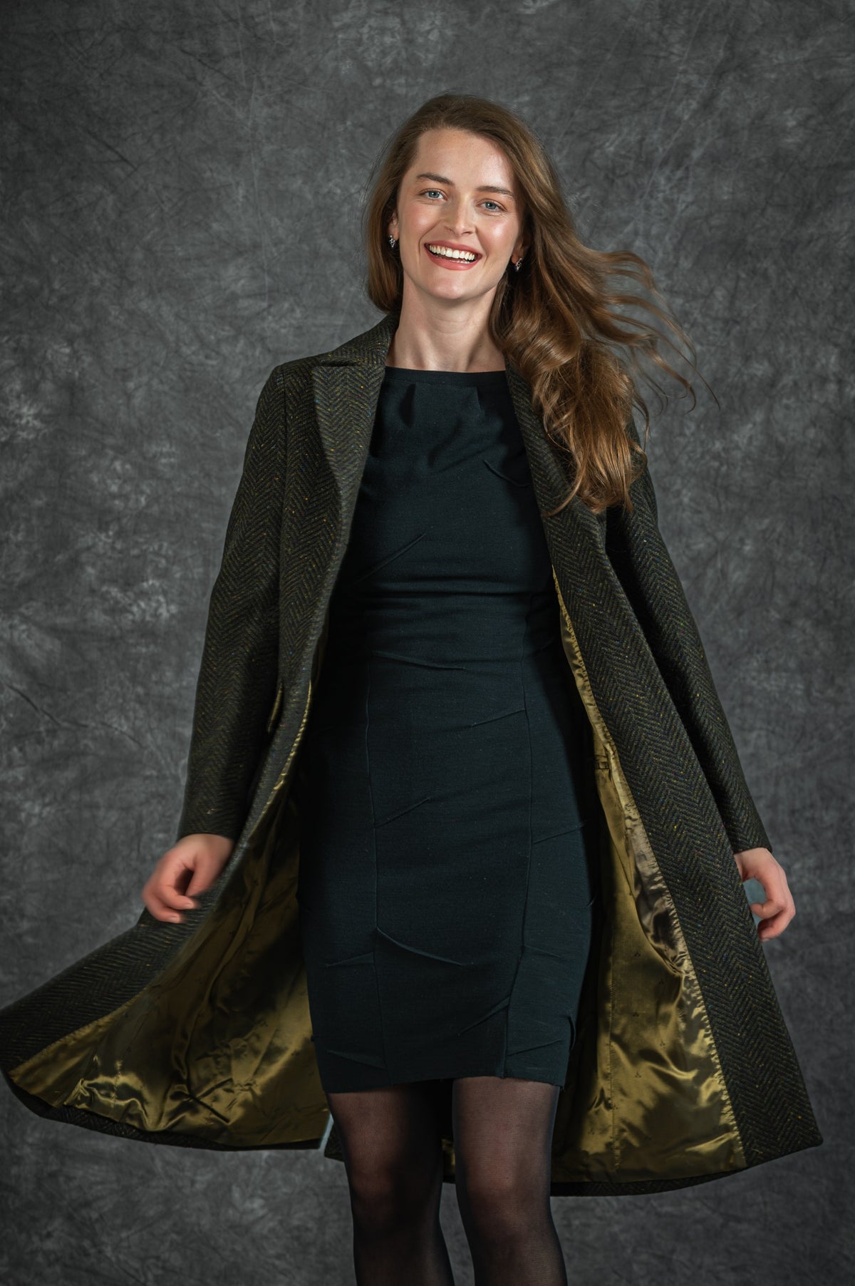 Jack Murphy x Adare Manor - The Deirdre Tweed Coat - Emerald Glen