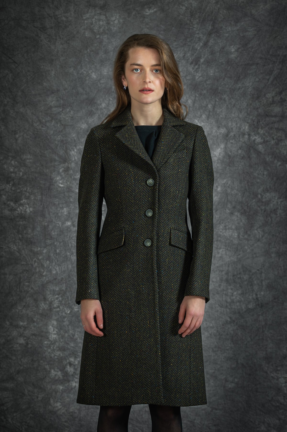 Jack Murphy x Adare Manor - The Deirdre Tweed Coat - Emerald Glen