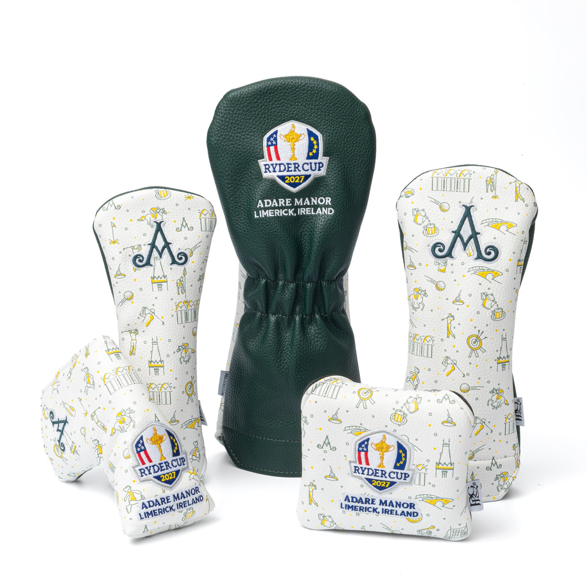 Adare Manor Ryder Cup 2027 Bespoke Headcovers - Green