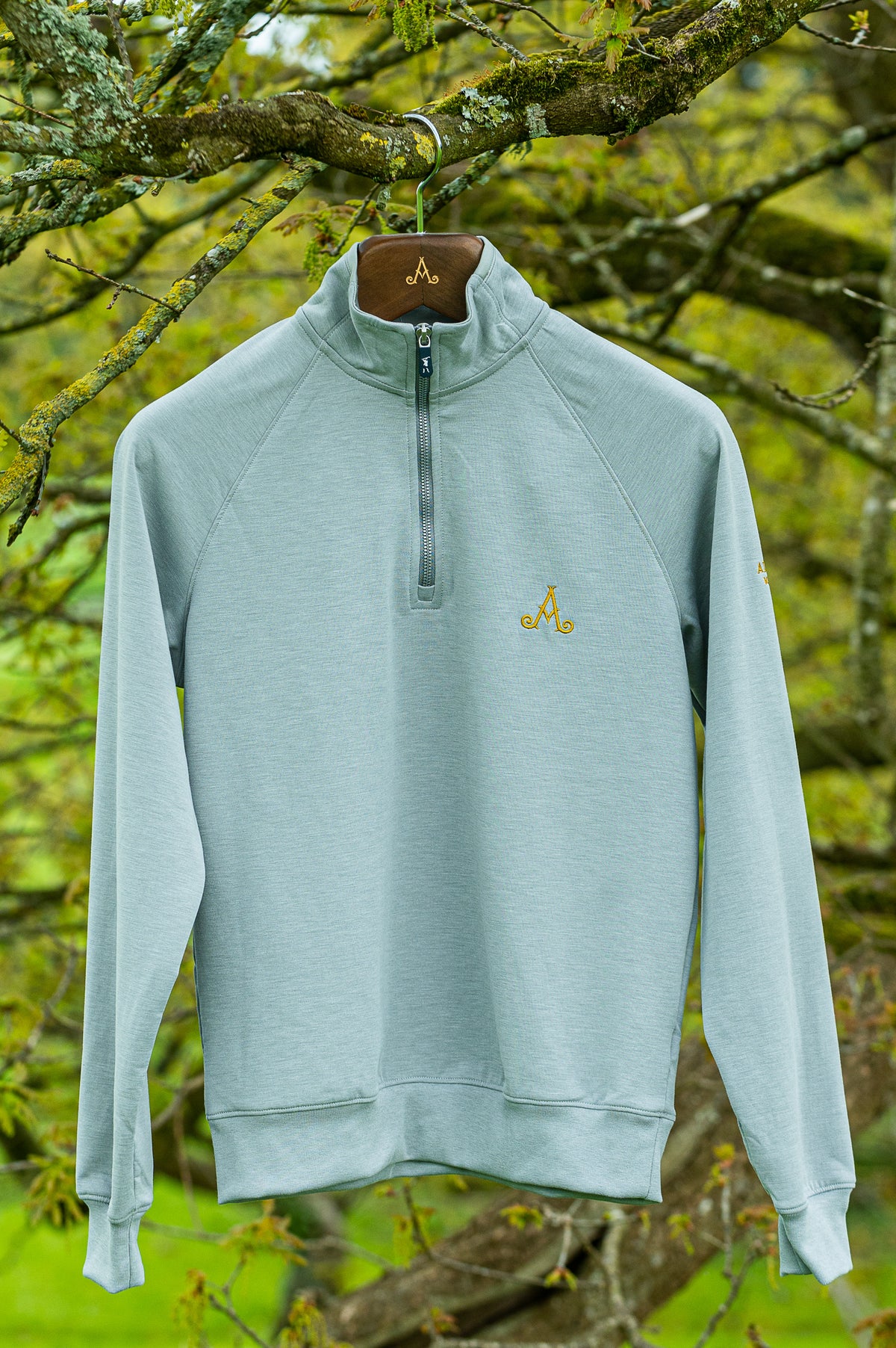 Adare Manor Grey Valley 1/4 Zip Pullover