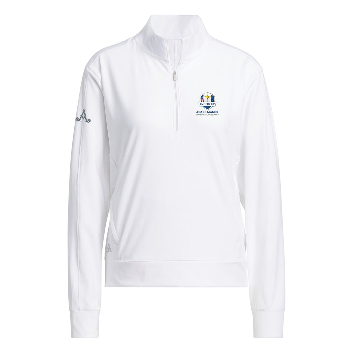Ryder Cup 2027 -  Adidas Ladies Adare Manor White 1/4 zip