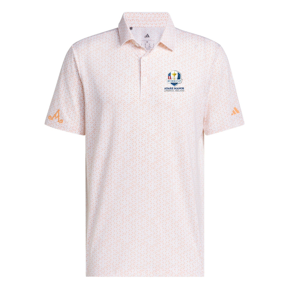 Ryder Cup 2027-  Adidas Mens Adare Manor Mesh Tango Polo
