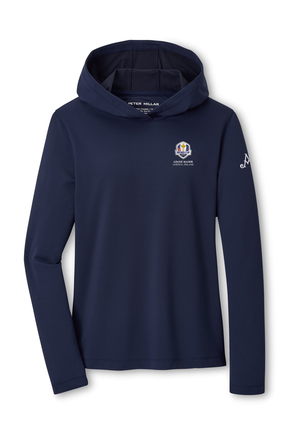 Ryder Cup 2027 - Adare Manor Ladies Pine Hoodie Navy