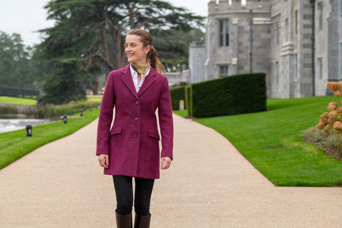 Jack Murphy x Adare Manor - The Mairéad Tweed Coat - Wild Burren Rose