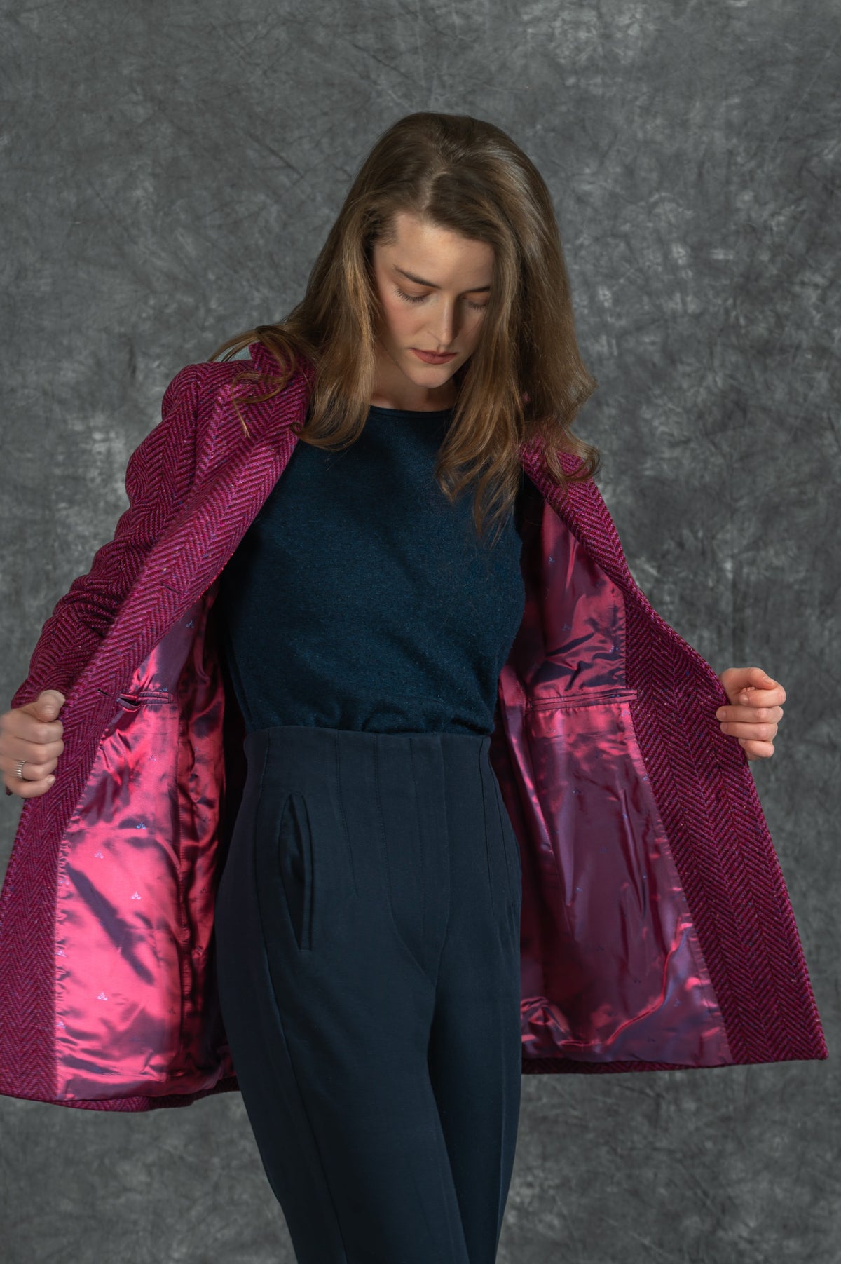 Jack Murphy x Adare Manor - The Mairéad Tweed Coat - Wild Burren Rose
