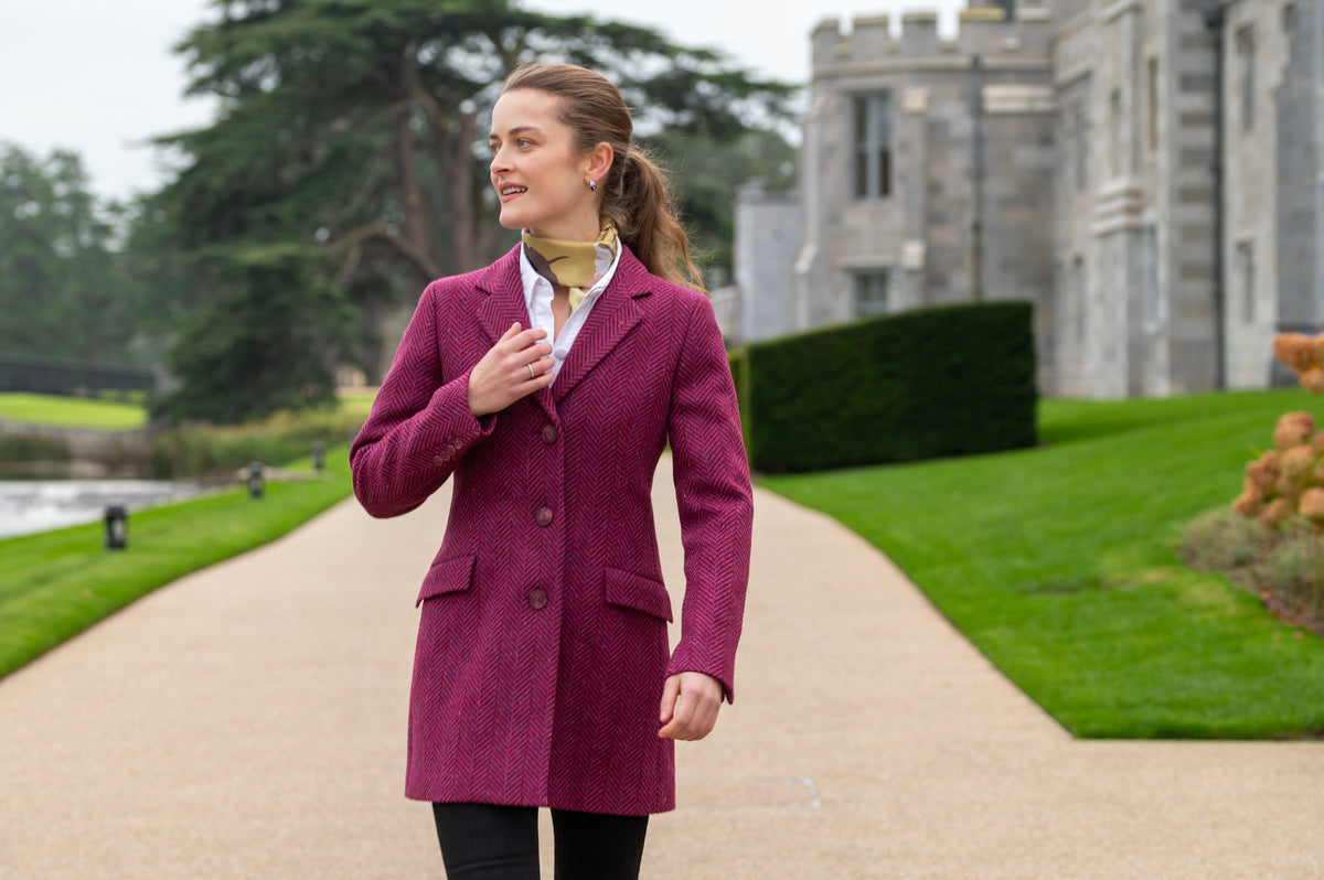 Jack Murphy x Adare Manor - The Mairéad Tweed Coat - Wild Burren Rose