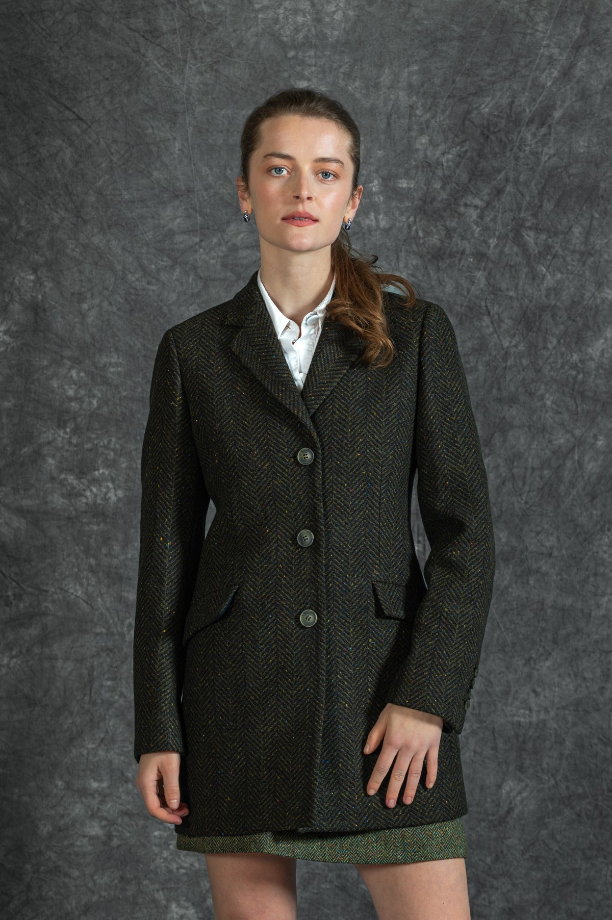 Jack Murphy x Adare Manor - The Mairéad Tweed Coat - Emerald Glen