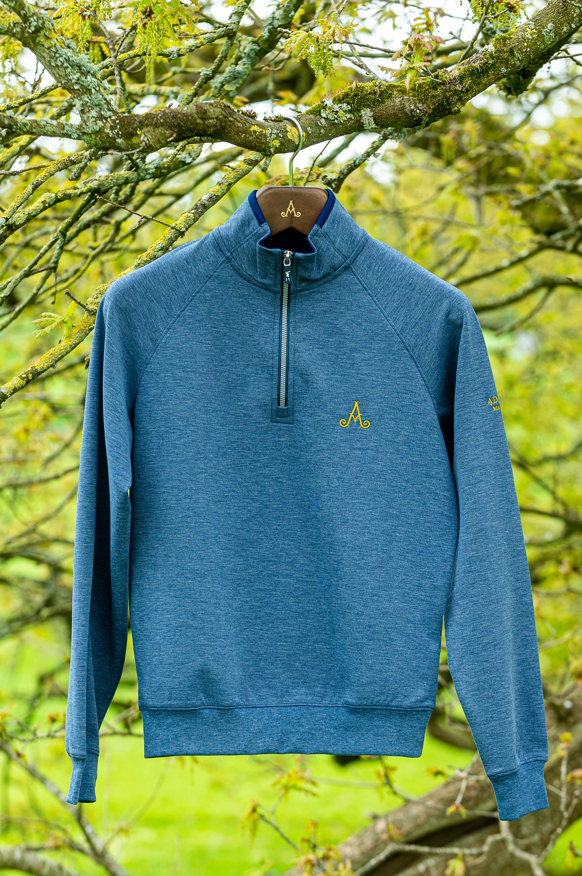 Adare Manor Navy Valley 1/4 Zip Pullover