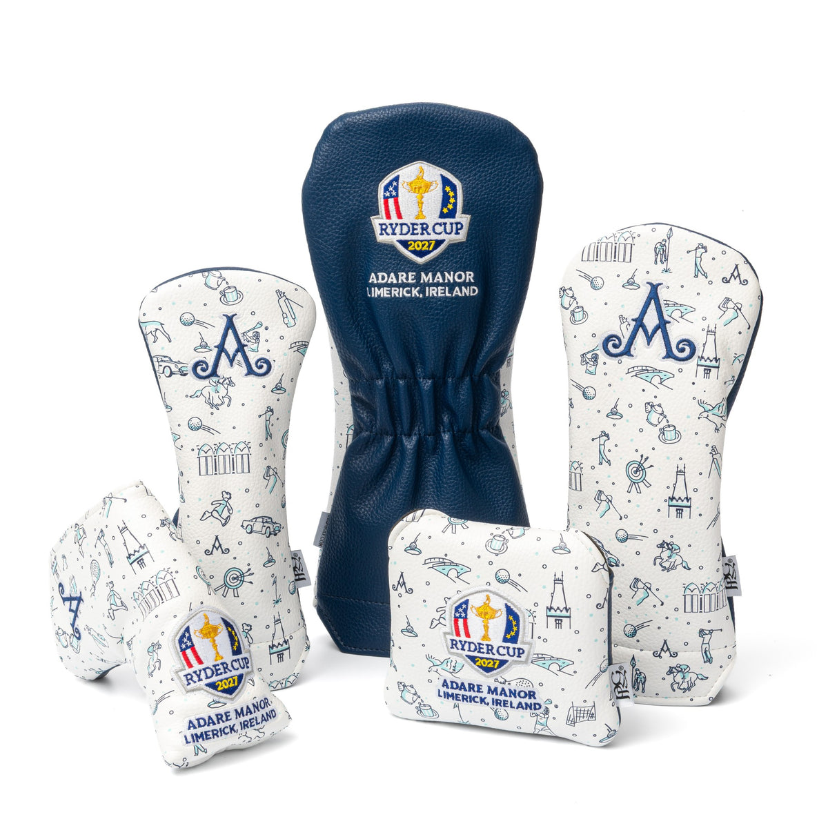 Adare Manor Ryder Cup 2027 Bespoke Headcovers - Navy