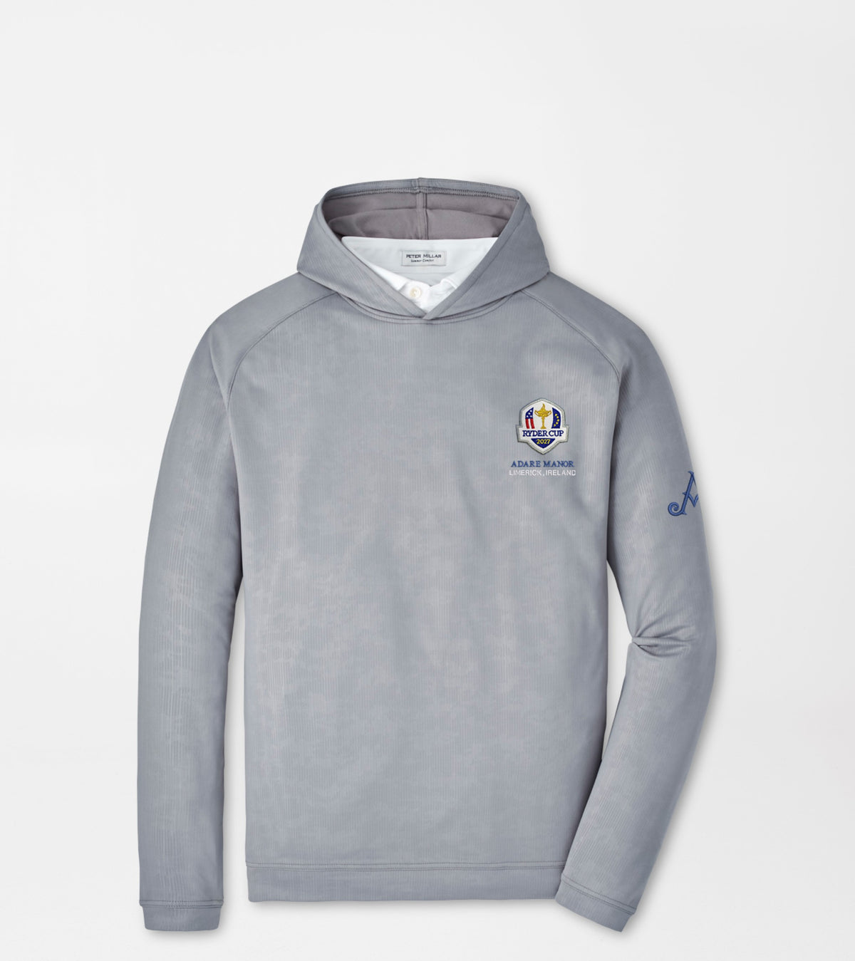 Ryder Cup 2027 - Grey Pine Camo Performance Hoodie