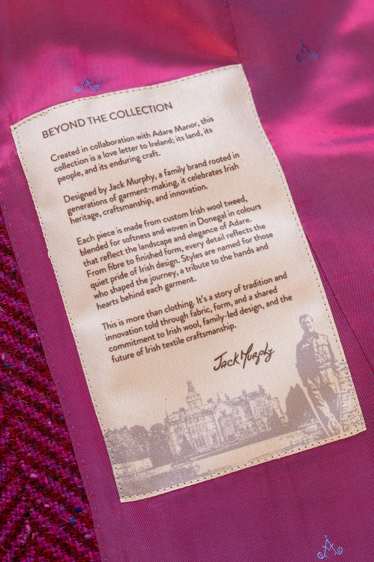 Jack Murphy x Adare Manor - The Mairéad Tweed Coat - Wild Burren Rose