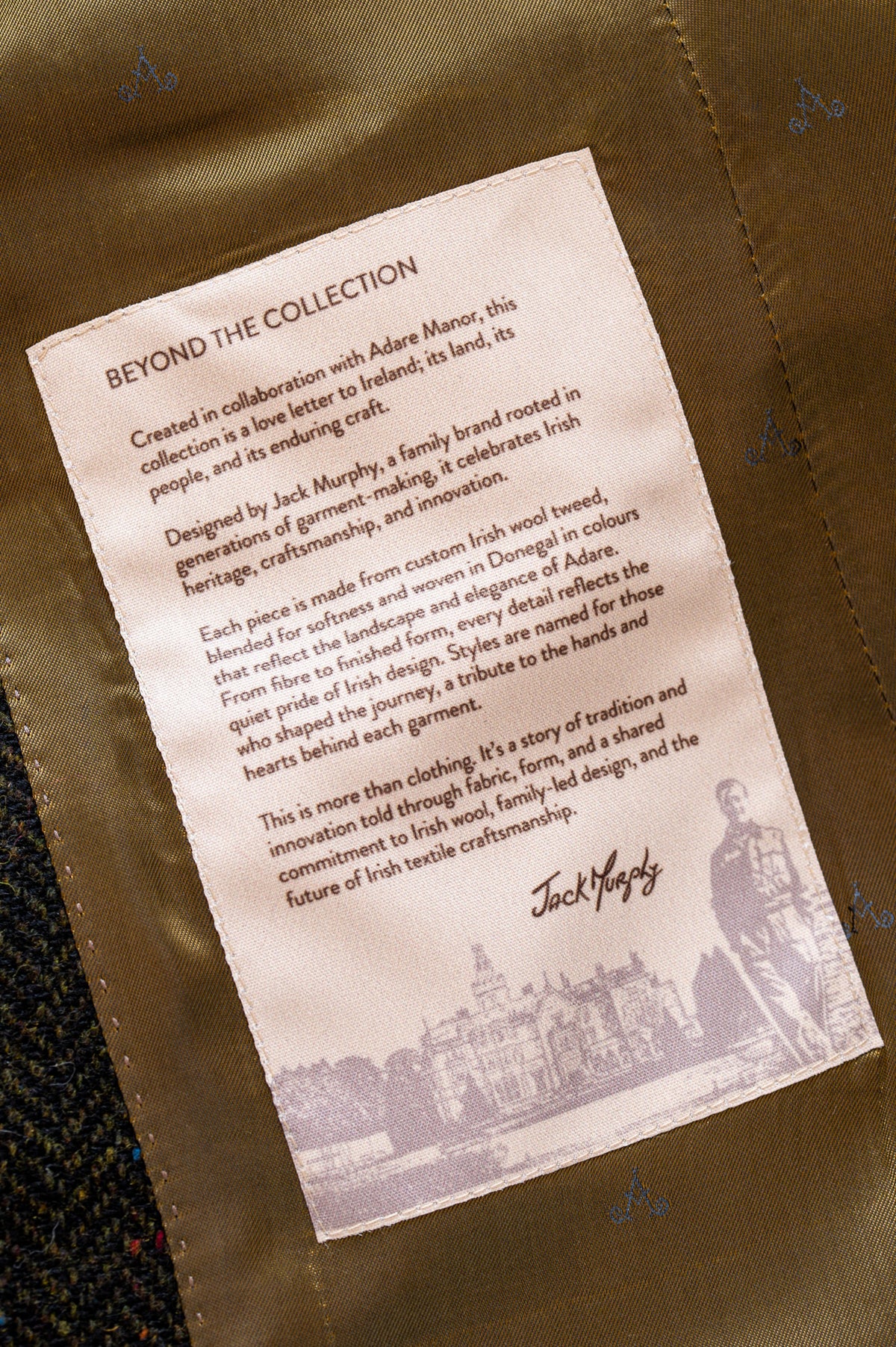 Jack Murphy x Adare Manor - The Deirdre Tweed Coat - Emerald Glen