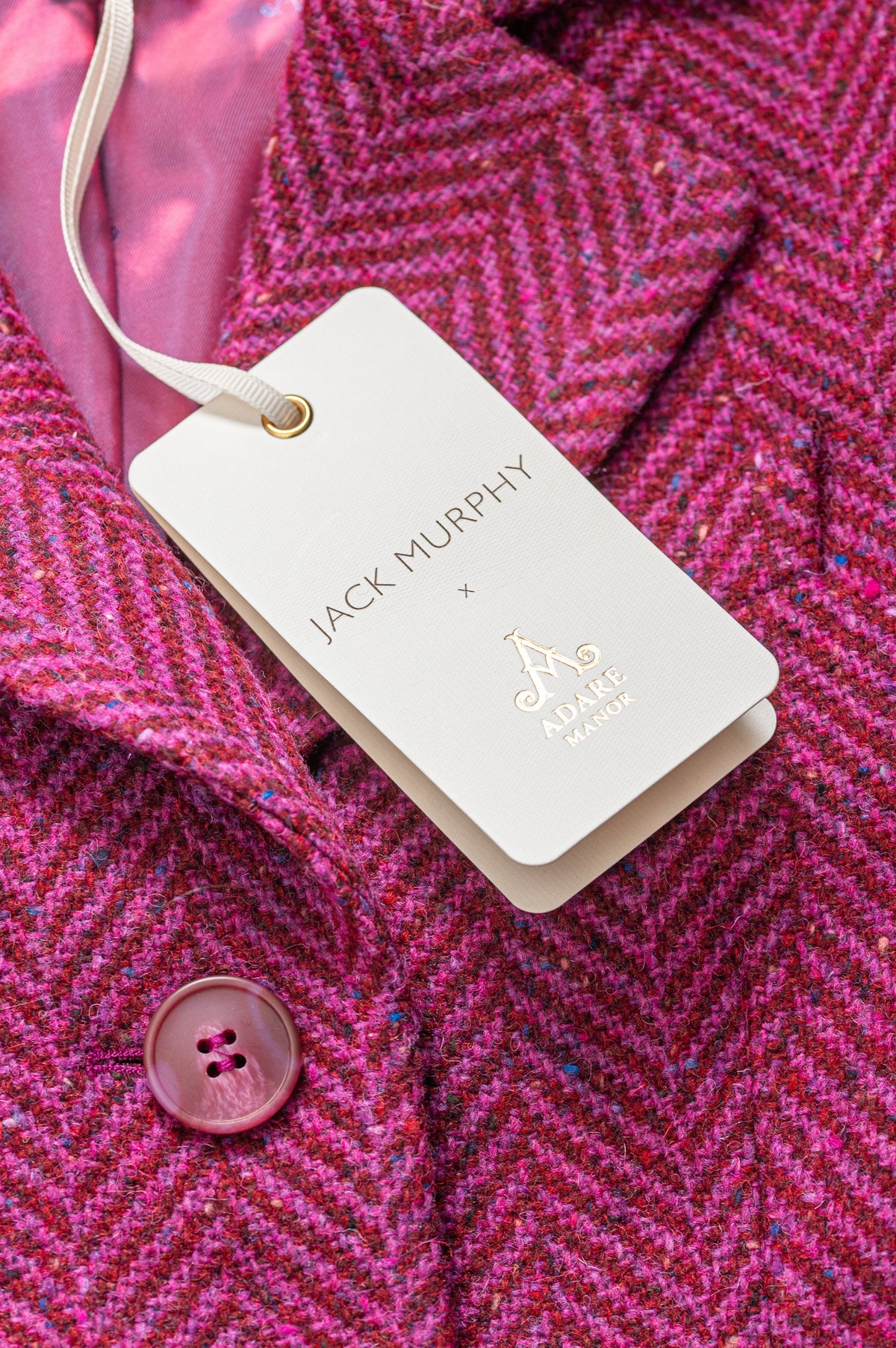 Jack Murphy x Adare Manor - The Deirdre Tweed Coat - Wild Burren Rose