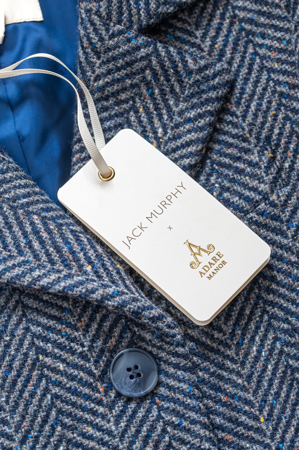 Jack Murphy x Adare Manor - The Nora Tweed Blazer - Atlantic Mist