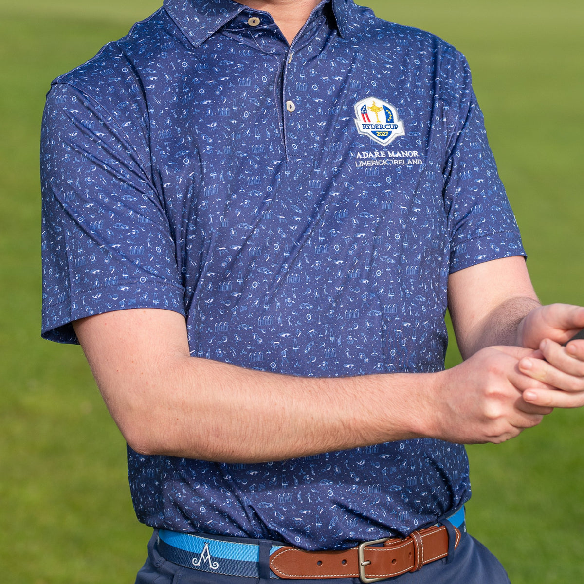 Ryder Cup 2027- Mens Bespoke Adare Manor Golf Polo