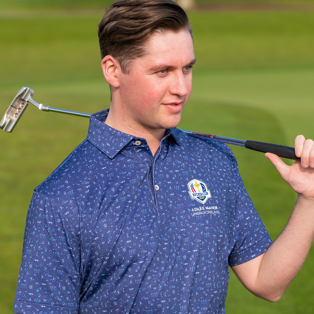 Ryder Cup 2027- Mens Bespoke Adare Manor Golf Polo