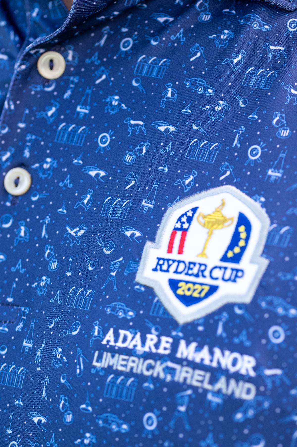 Ryder Cup 2027- Mens Bespoke Adare Manor Golf Polo