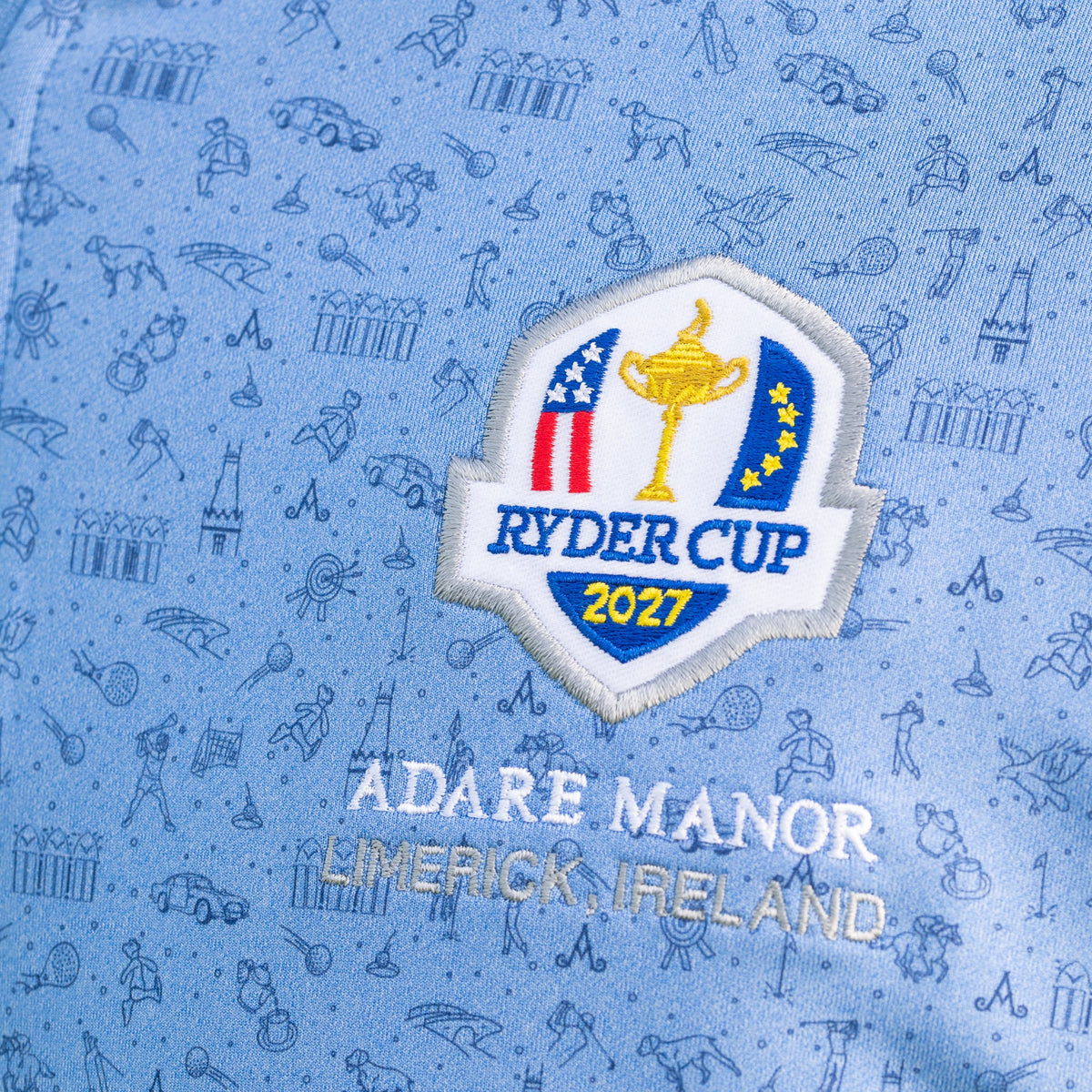 Ryder Cup 2027-  Mens Bespoke Adare Manor Golf 1/4 zip