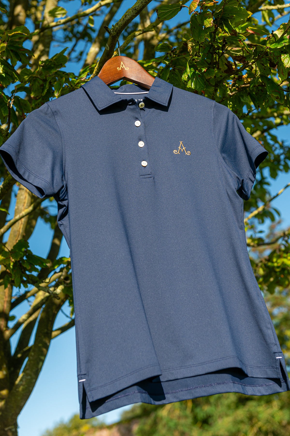 Adare Manor Ladies Navy Polo Shirt