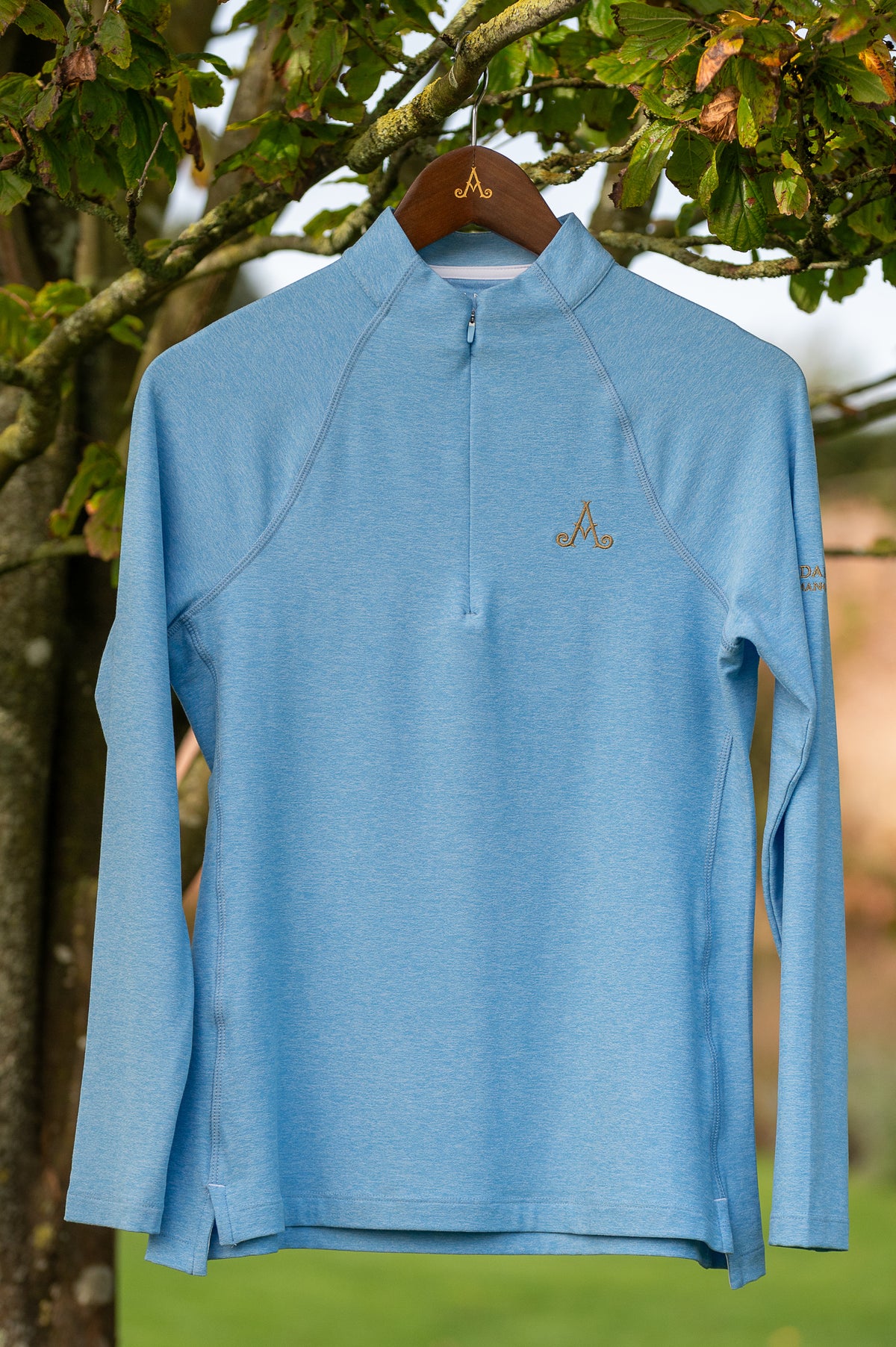 Adare Manor Ladies Cottage Blue ¼ Zip Pullover