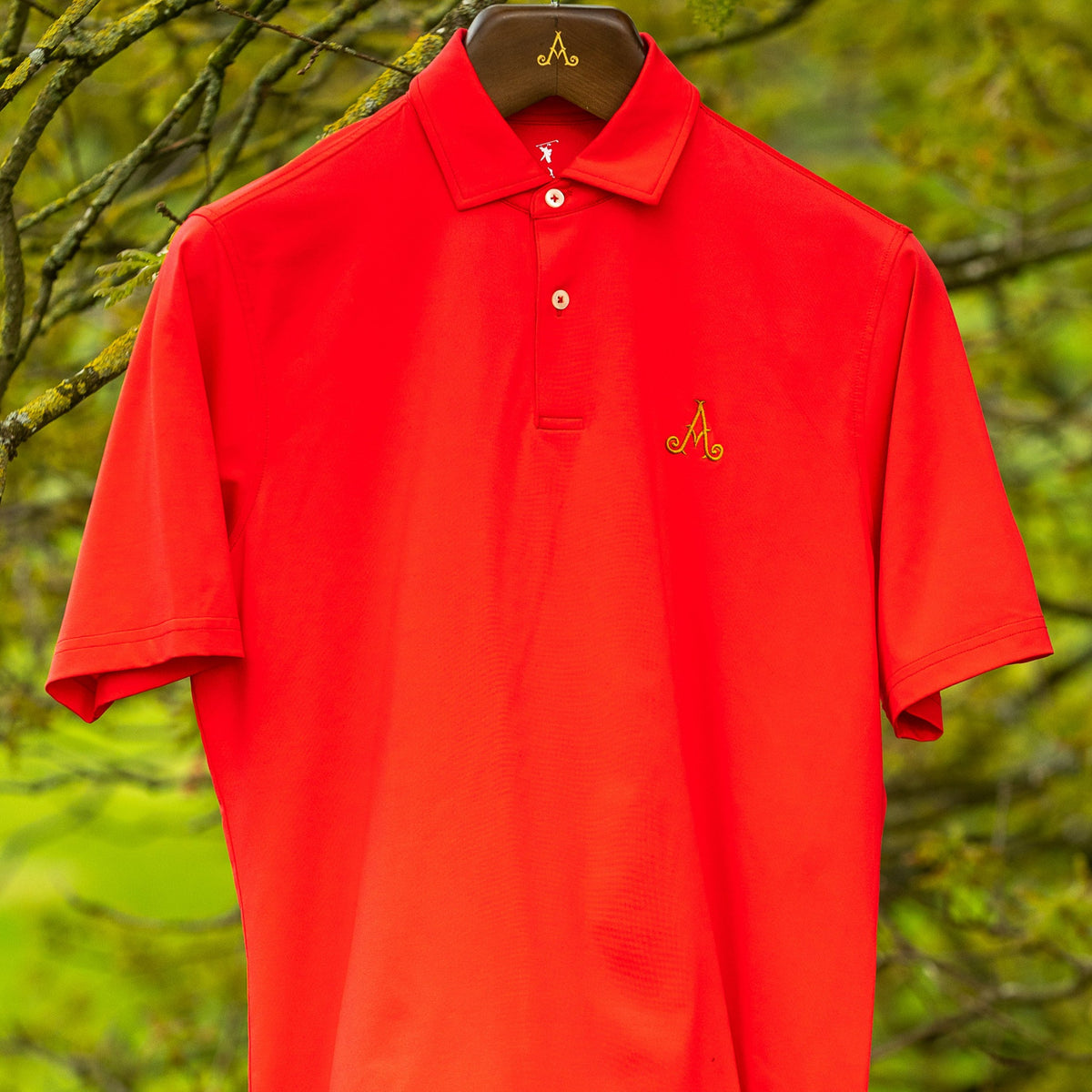 Adare Manor Red Solid Polo