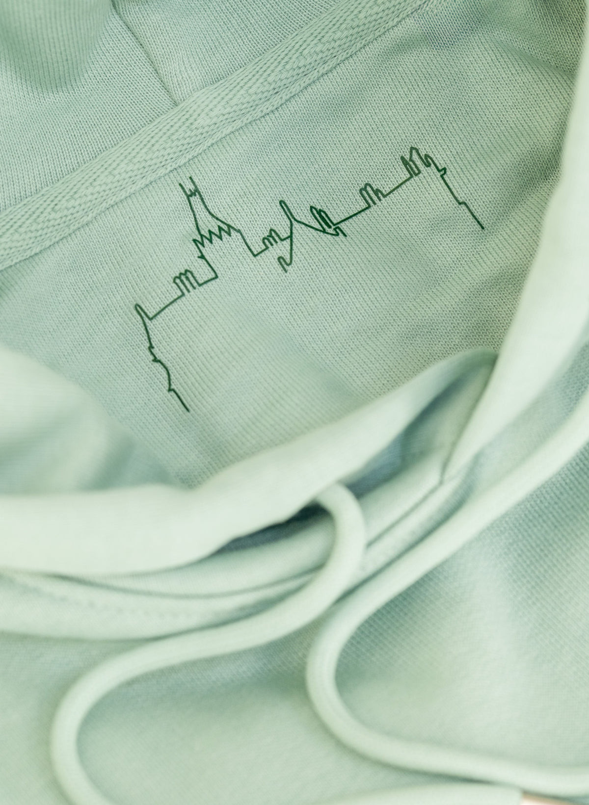 Adare Manor - Ladies Organic Cotton Aloe Green Hoodie
