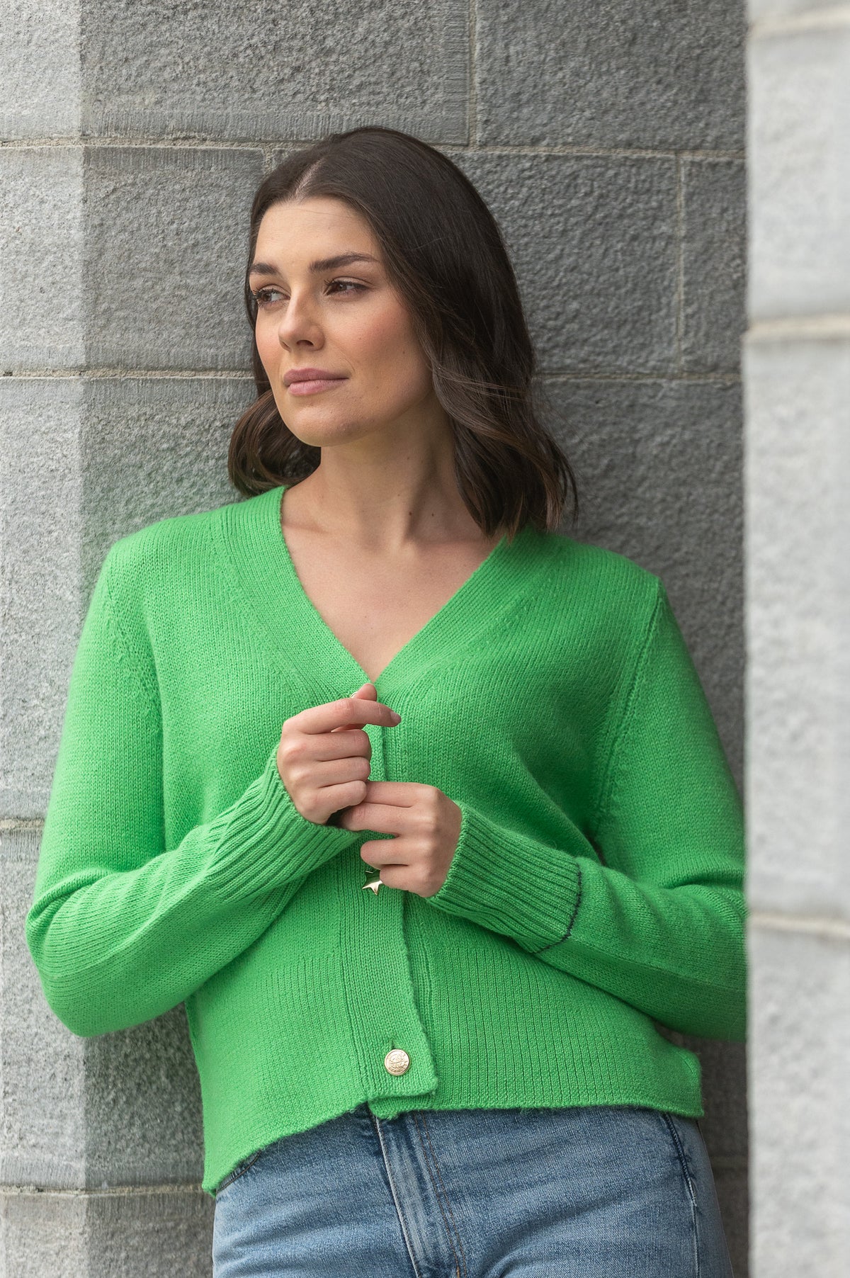 Cayo Cardigan- Vibrant Green