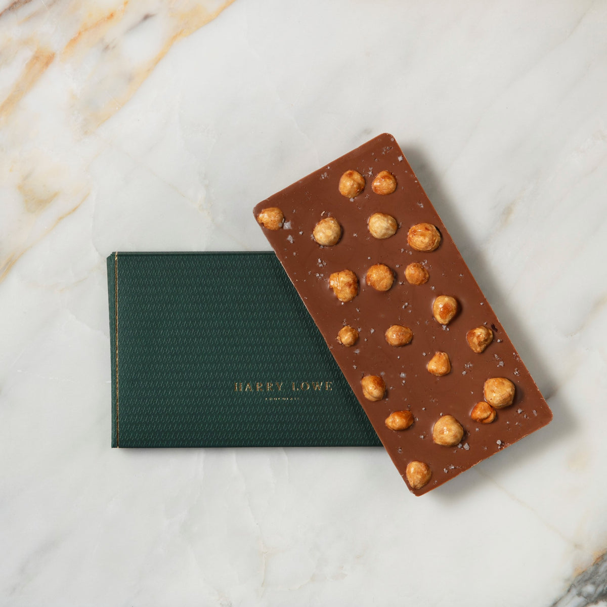 Harry Lowe- Hazelnut Praline &amp; Sea Salt Milk Chocolate