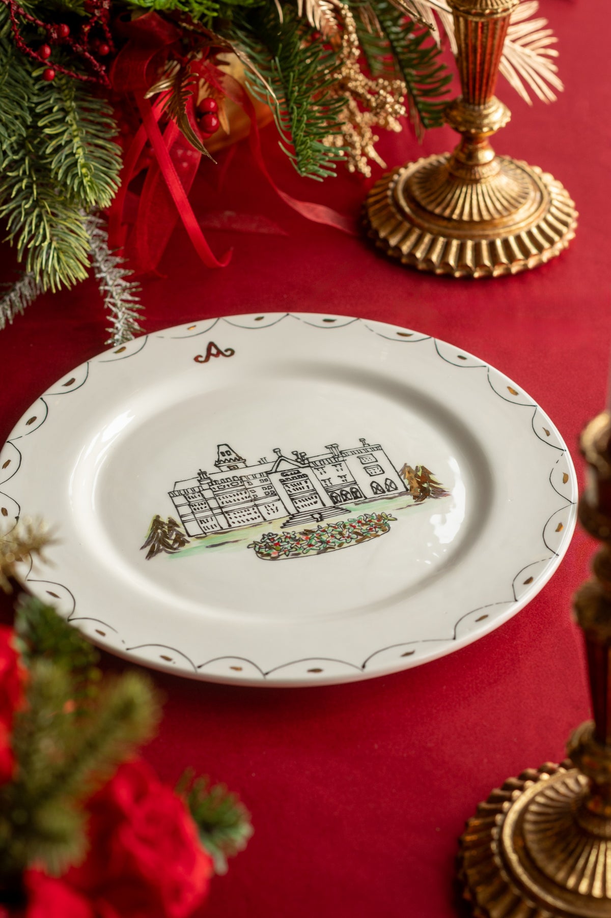 Jayne Redmond- Hand Crafted Christmas Plate