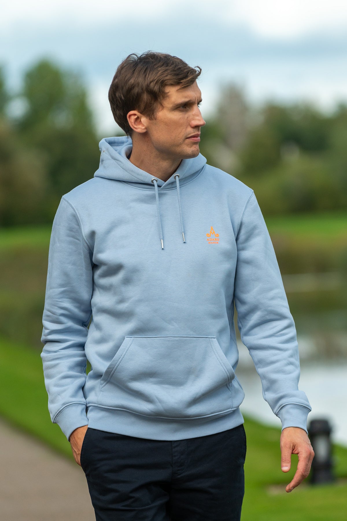 Adare Manor x Begley &amp; Bowie Mens Blue Hoodie