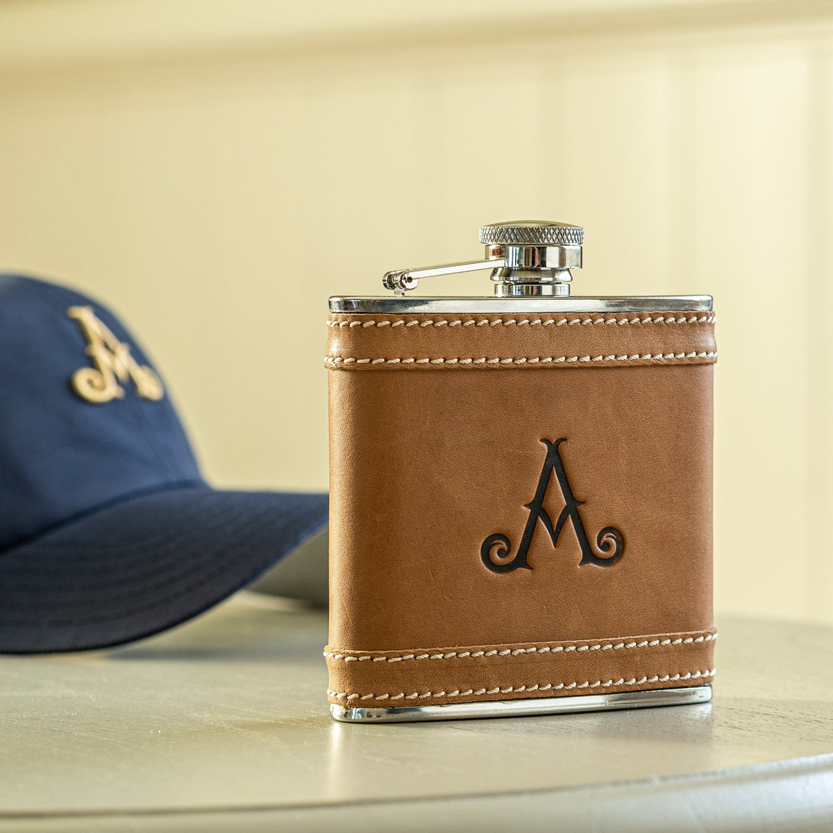 Adare Manor Leather Hip Flask